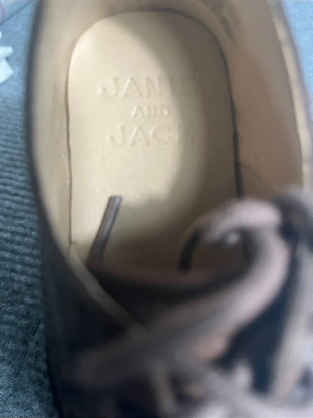 Janie and Jack Brown Wingtip Dress Shoes for Kids